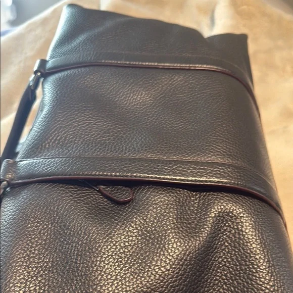 Coach Black Leather Duffel Bag - Picture 6 of 10